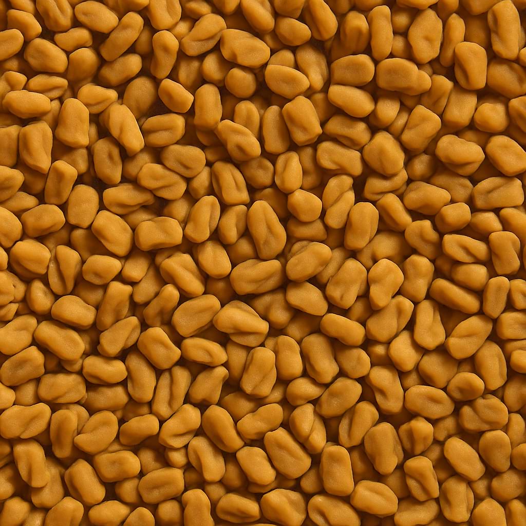Close-up of Fenugreek seeds