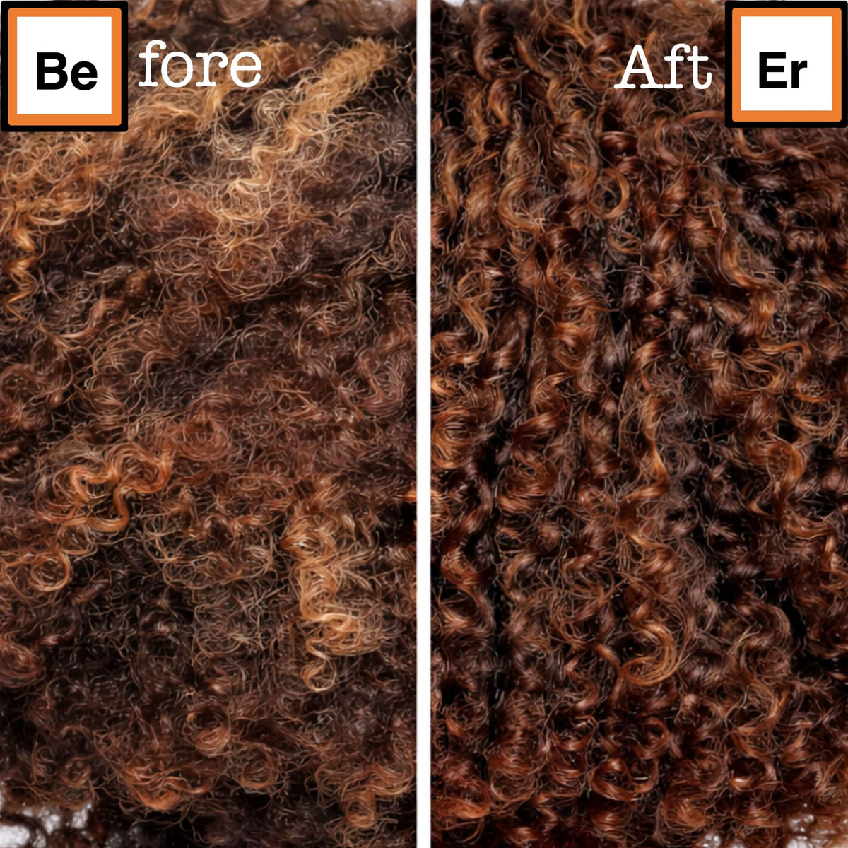 Before and after using Leave in conditioner on 3C curly hair