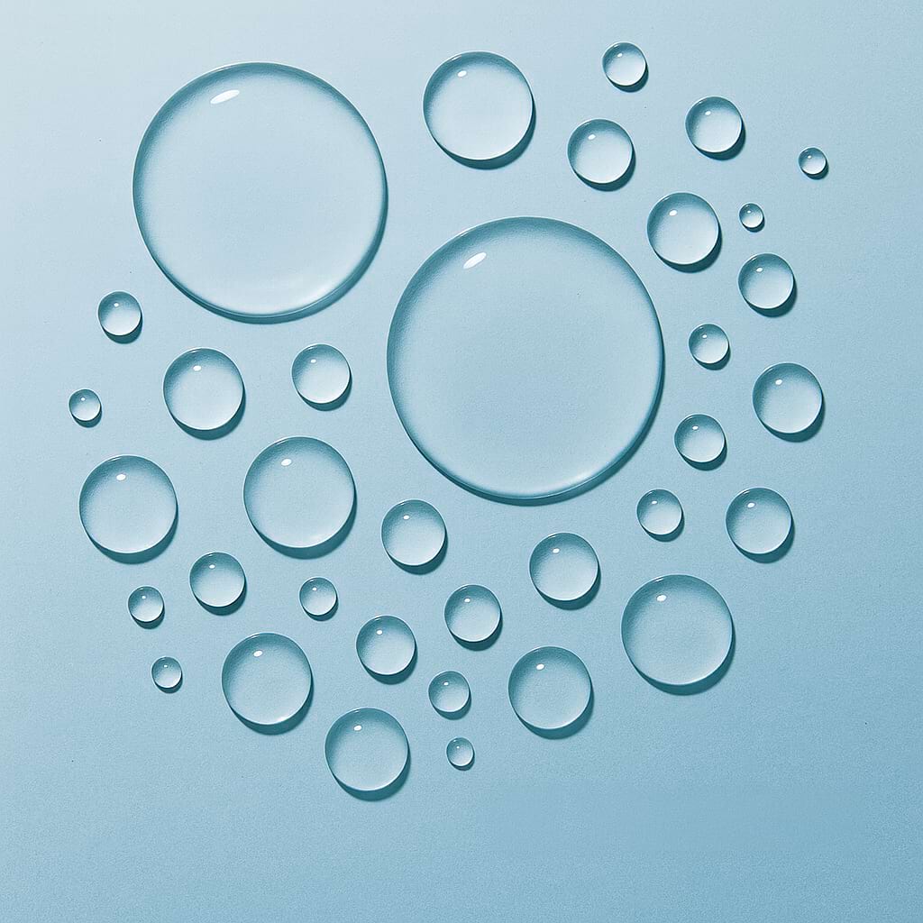 Droplets of glycerin