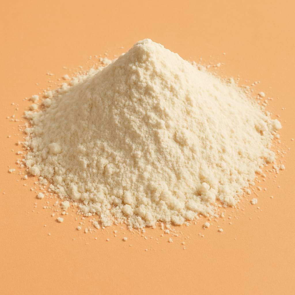 Cationic guar gum on a orange background