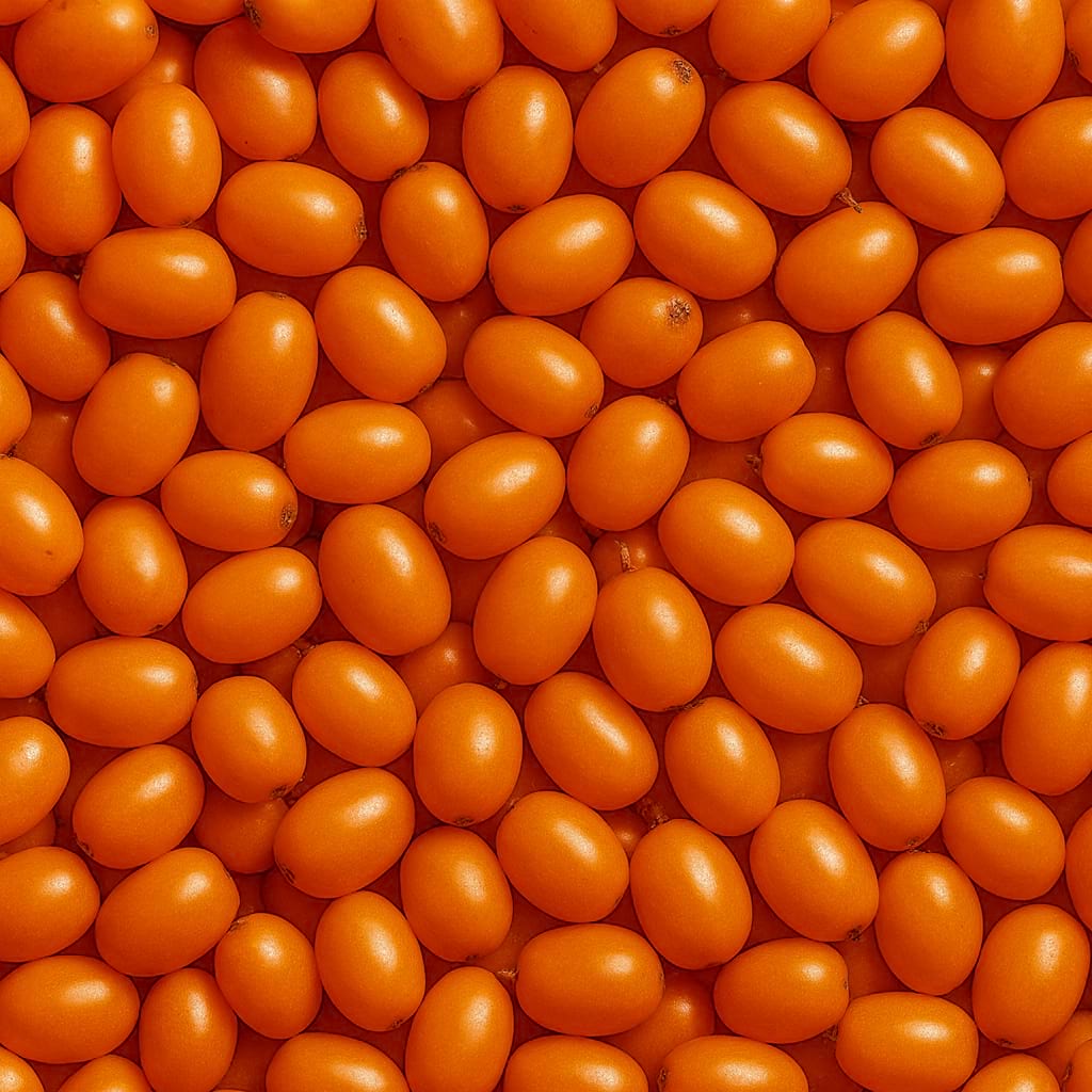 Close up of sea buckthorn 